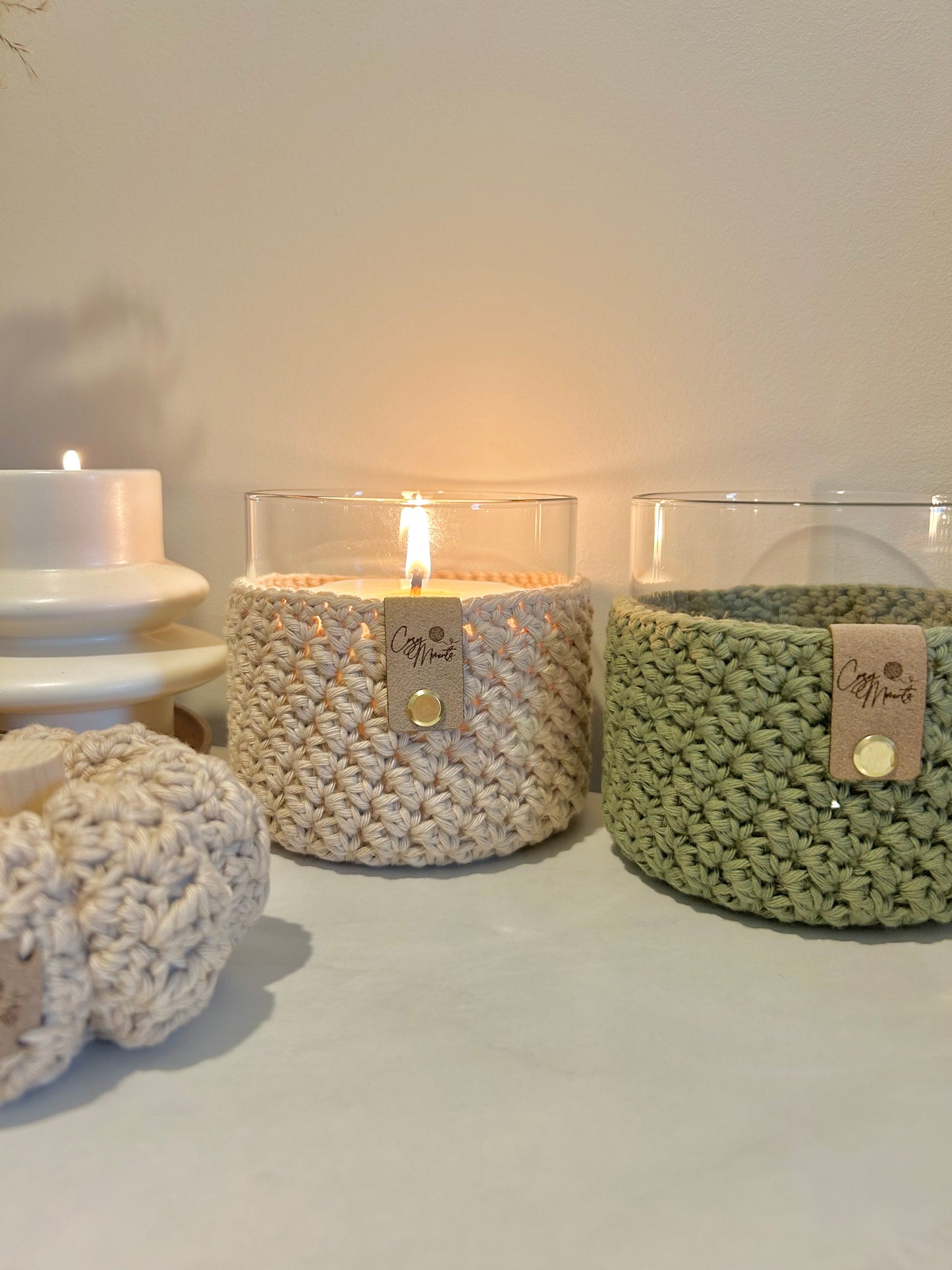 Cozy Crochet Candle Holders
