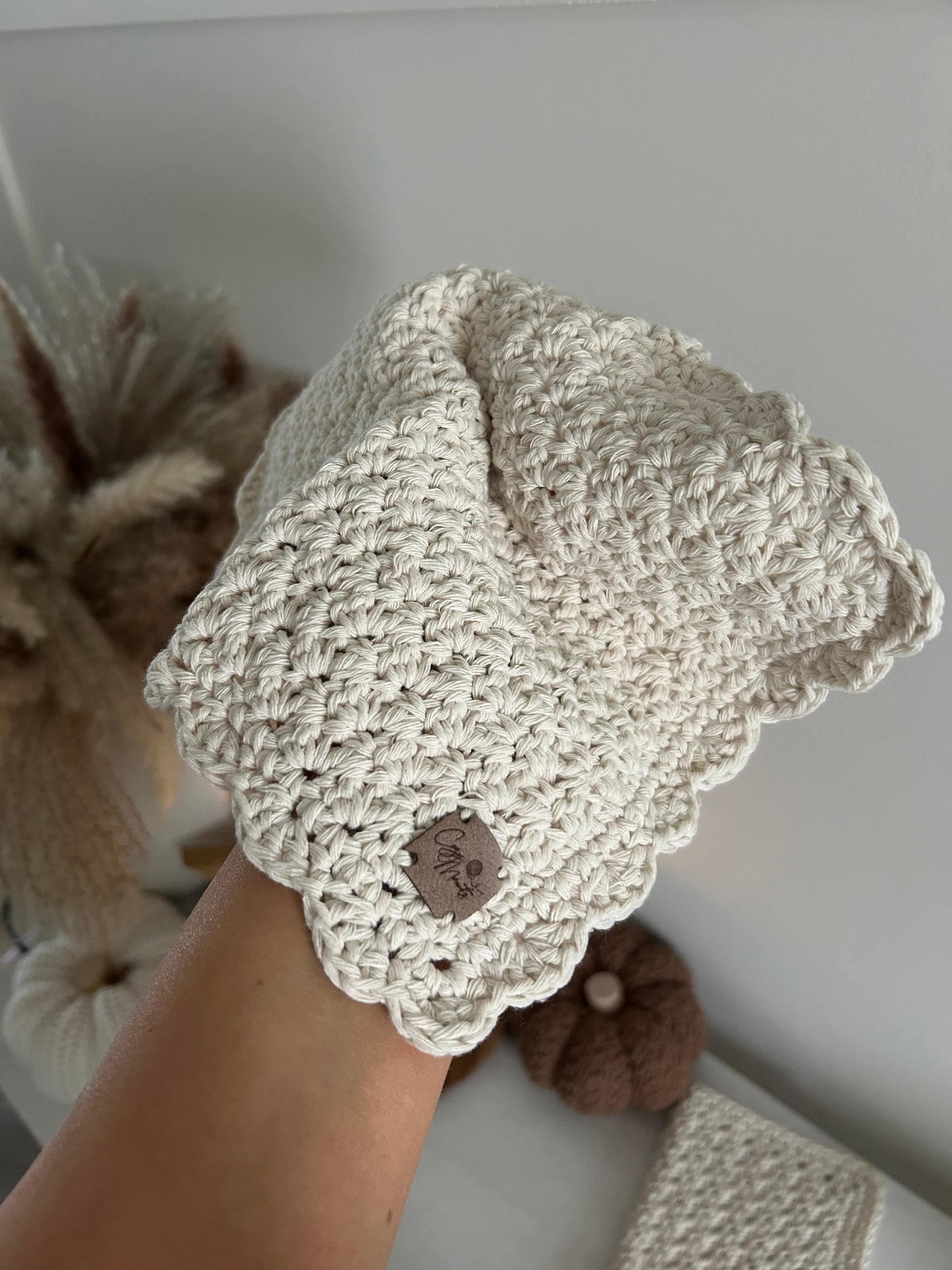 Crochet Cotton Dish Cleaning Wash Cloth| Pack Of 2 | Neutral Home Gift | Kitchen Accessories | Sustainable Cleaning