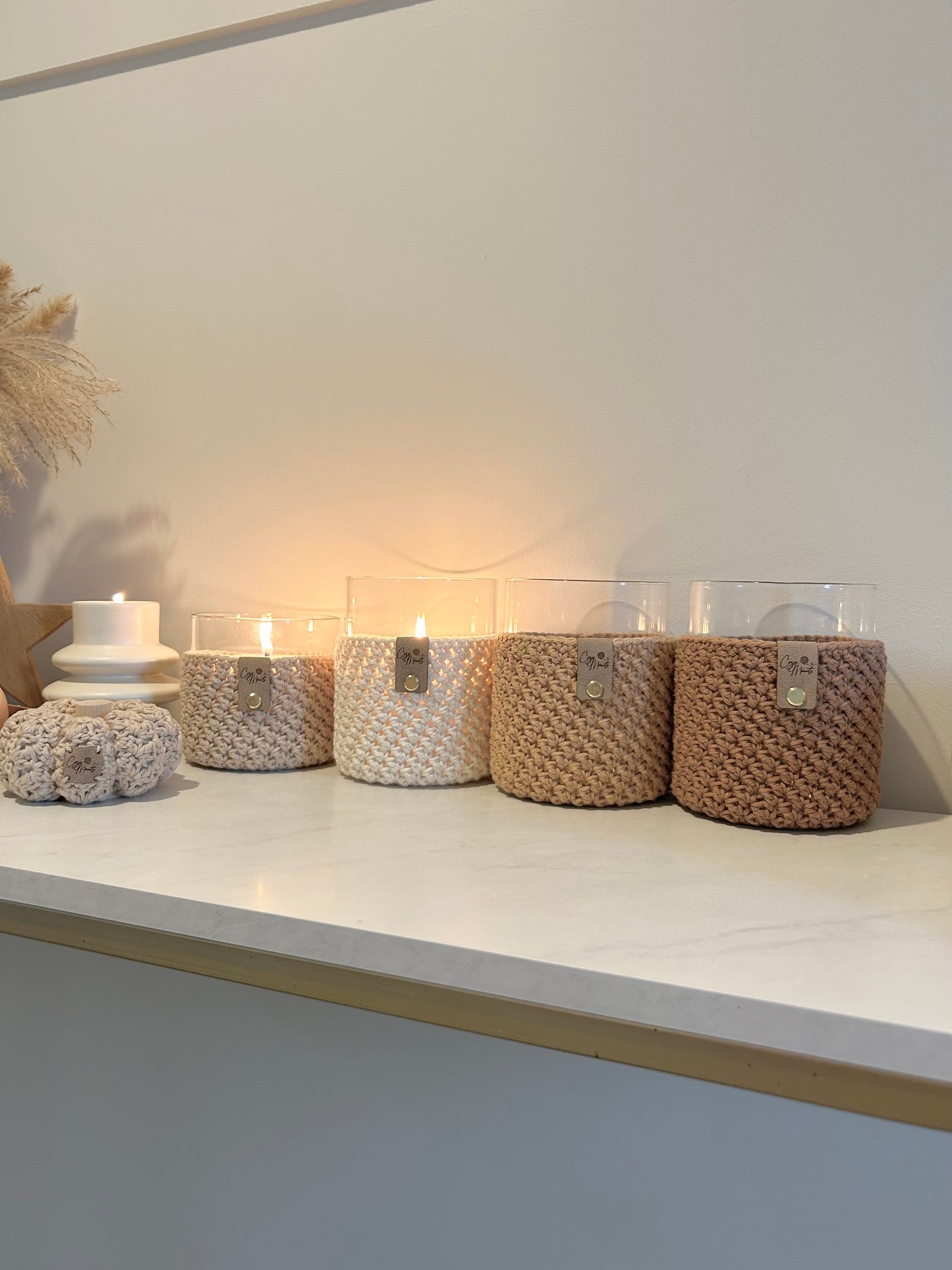 Cozy Crochet Candle Holders