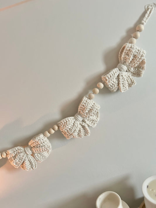 Crochet Bow Garland
