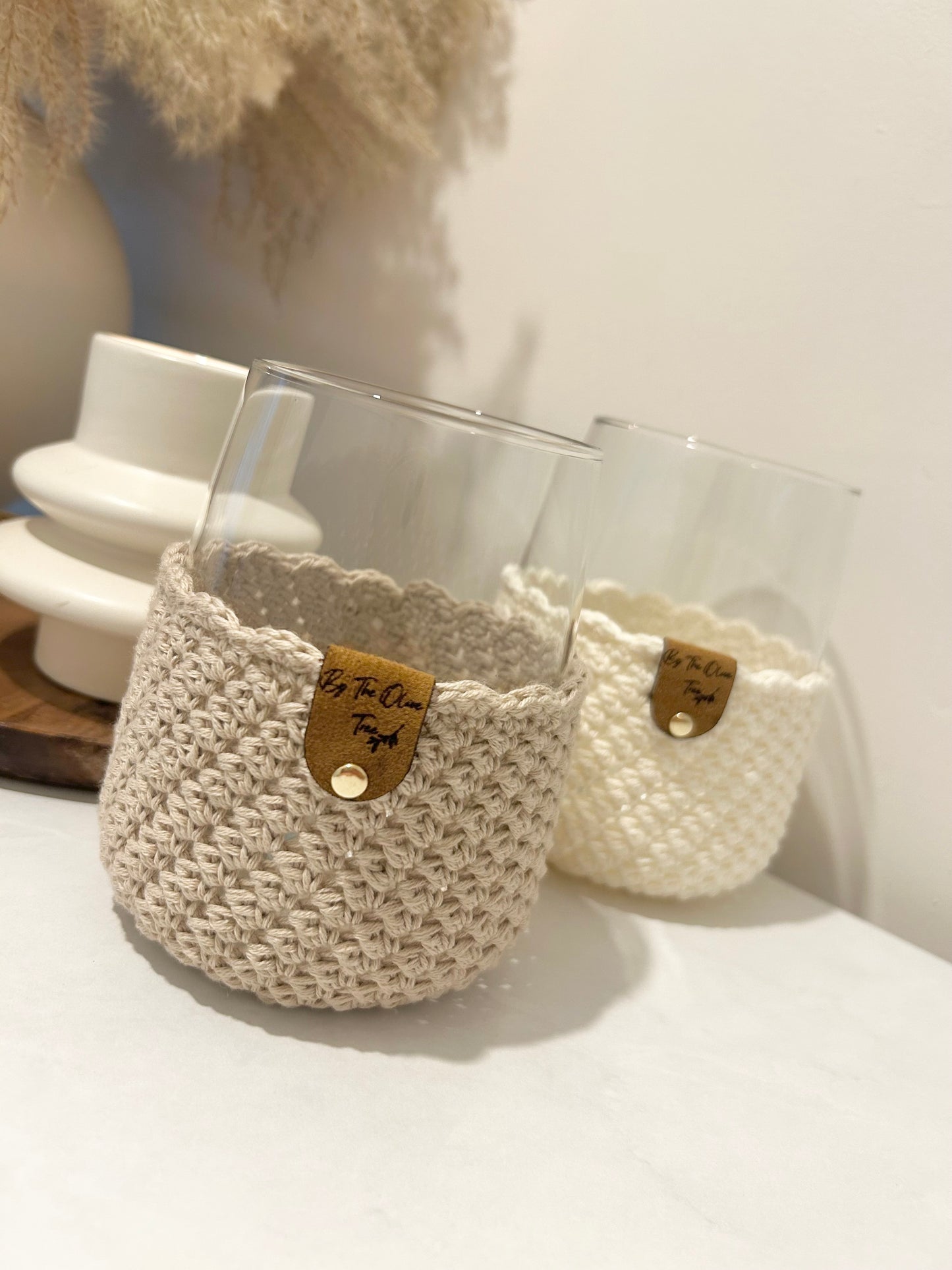 Boho | Farmhouse | Crochet Drinking Glasses | 590ml