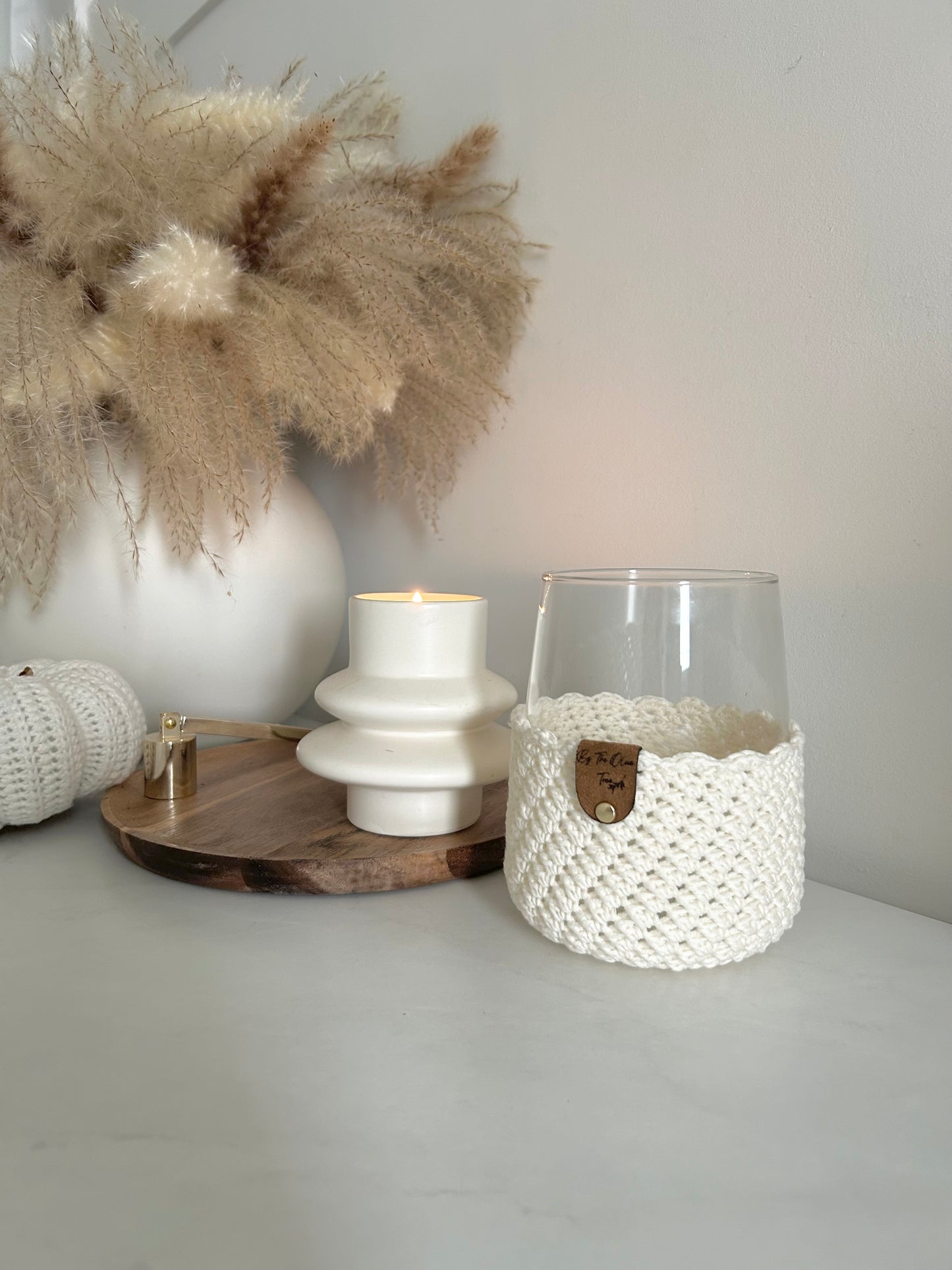 Boho | Farmhouse | Crochet Drinking Glasses | 590ml