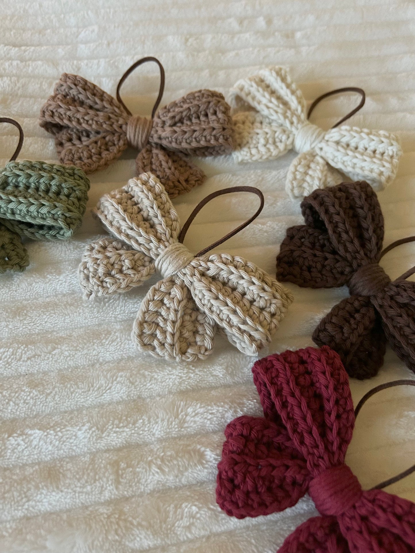 Crochet Cosy Bow Decoration