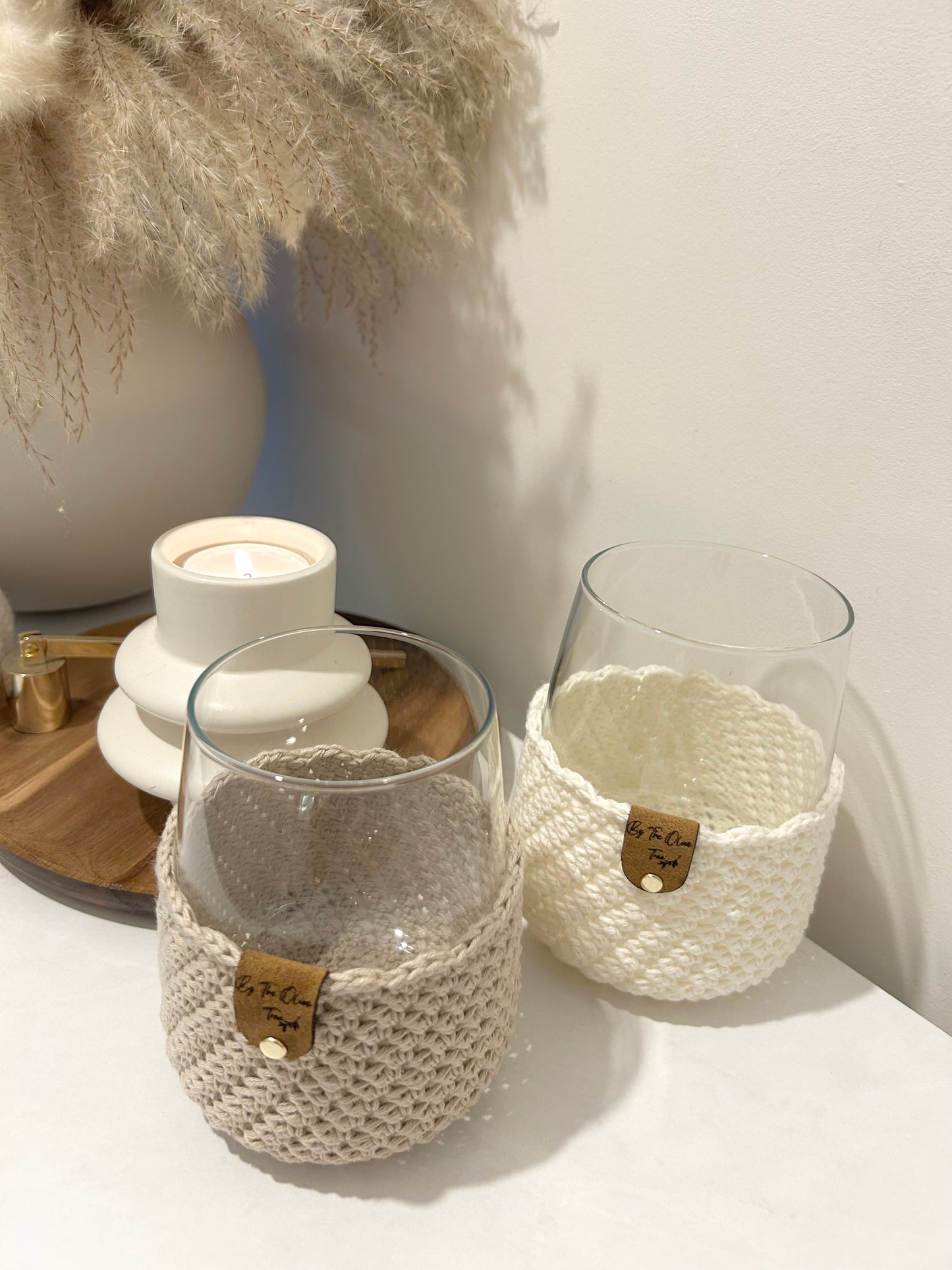 Boho | Farmhouse | Crochet Drinking Glasses | 590ml
