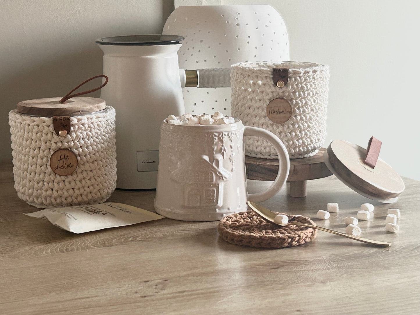 Hot Chocolate & Marshmallow Jar Set