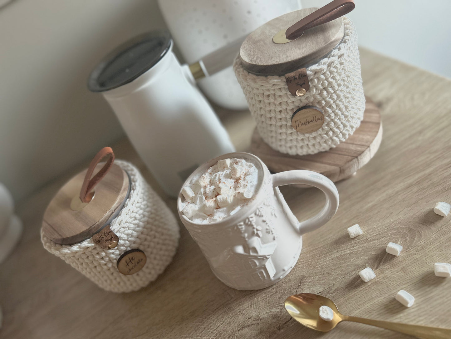 Hot Chocolate & Marshmallow Jar Set