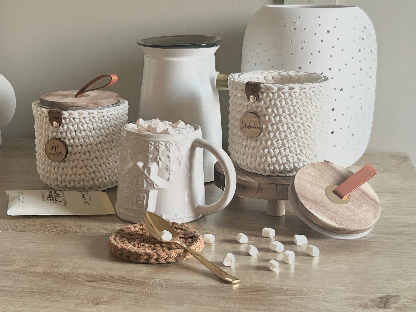 Hot Chocolate & Marshmallow Jar Set