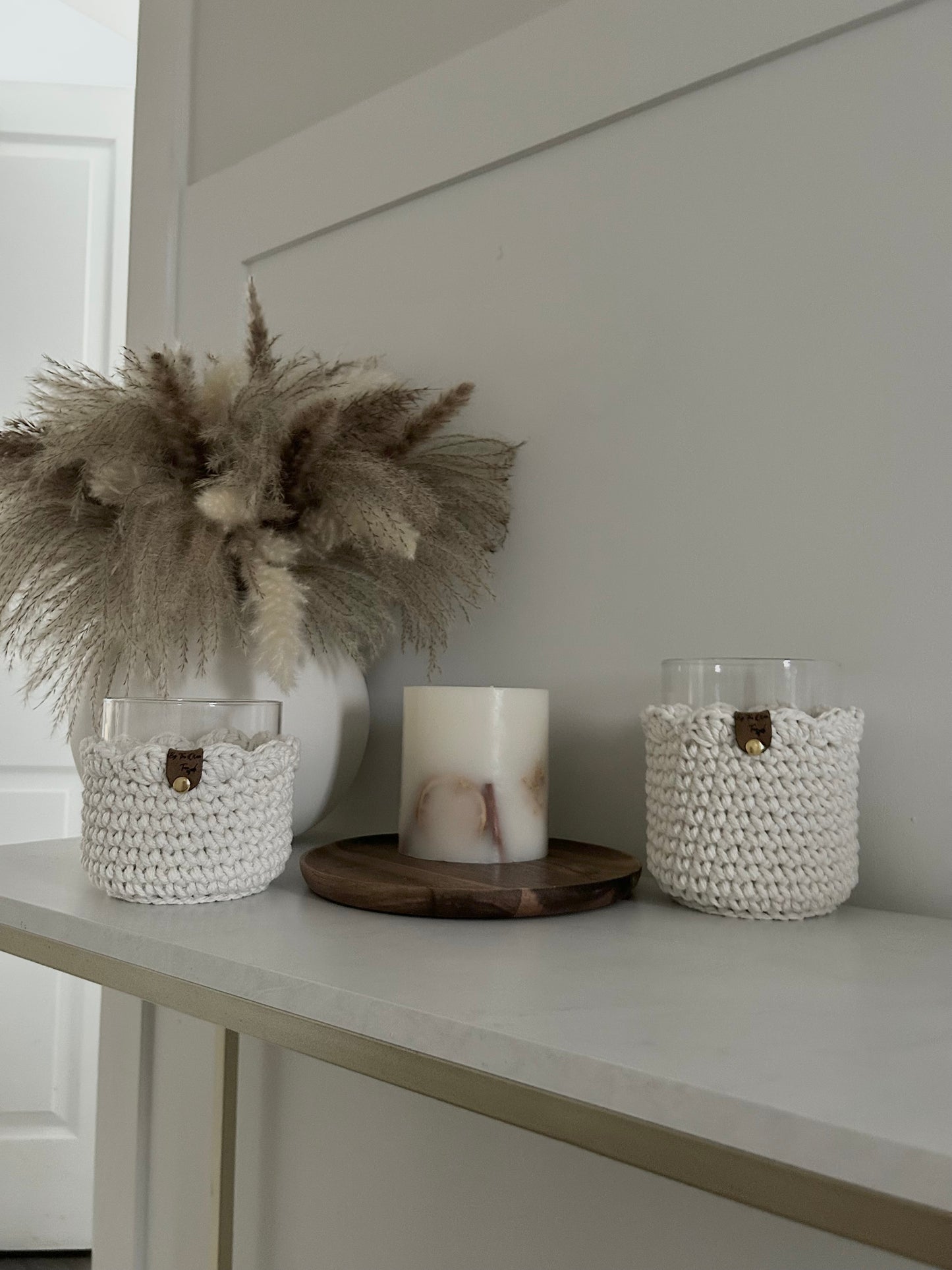 Scalloped Edge Candle Holders
