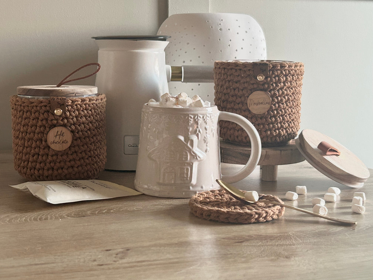 Hot Chocolate & Marshmallow Jar Set