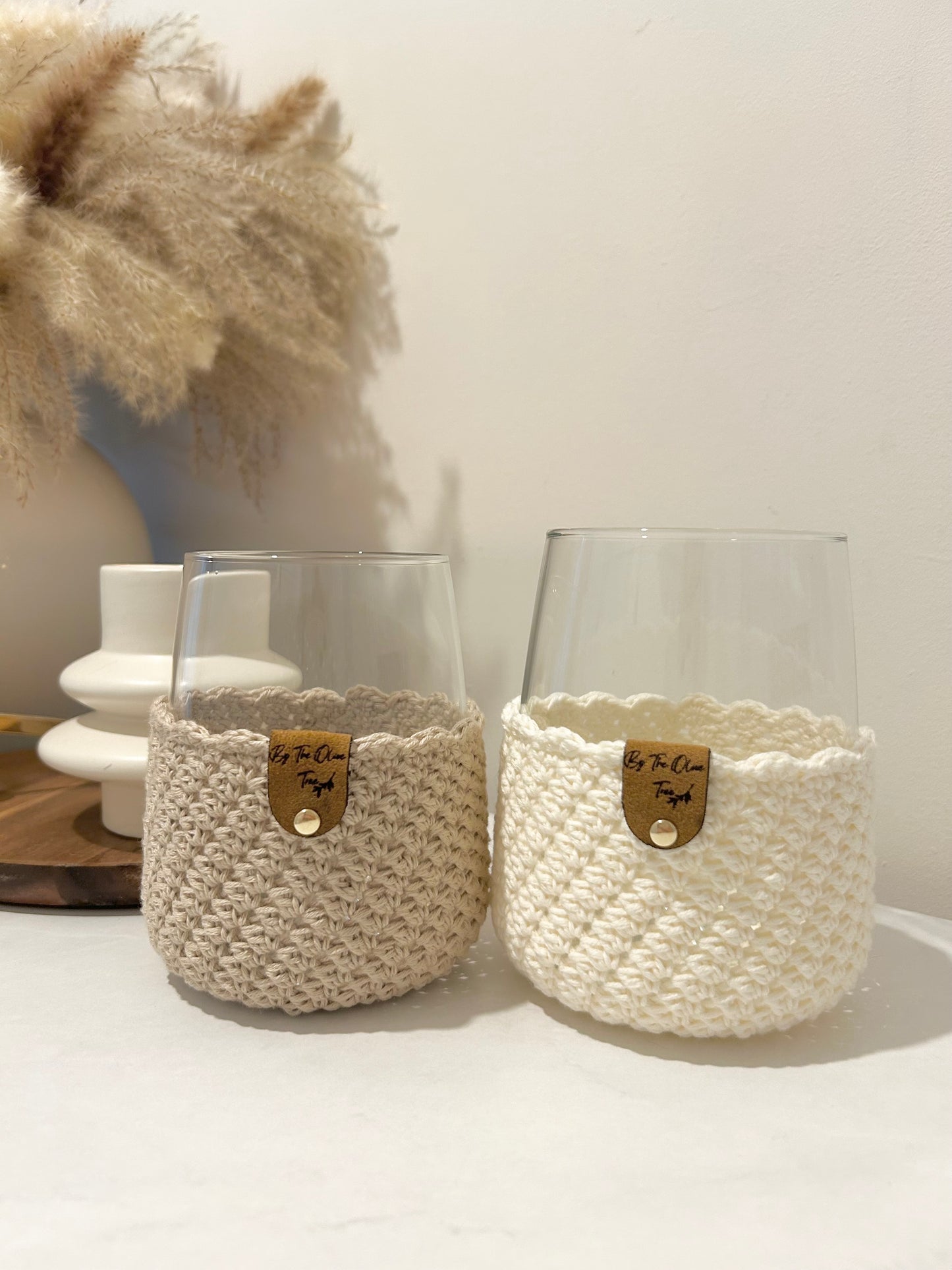 Boho | Farmhouse | Crochet Drinking Glasses | 590ml