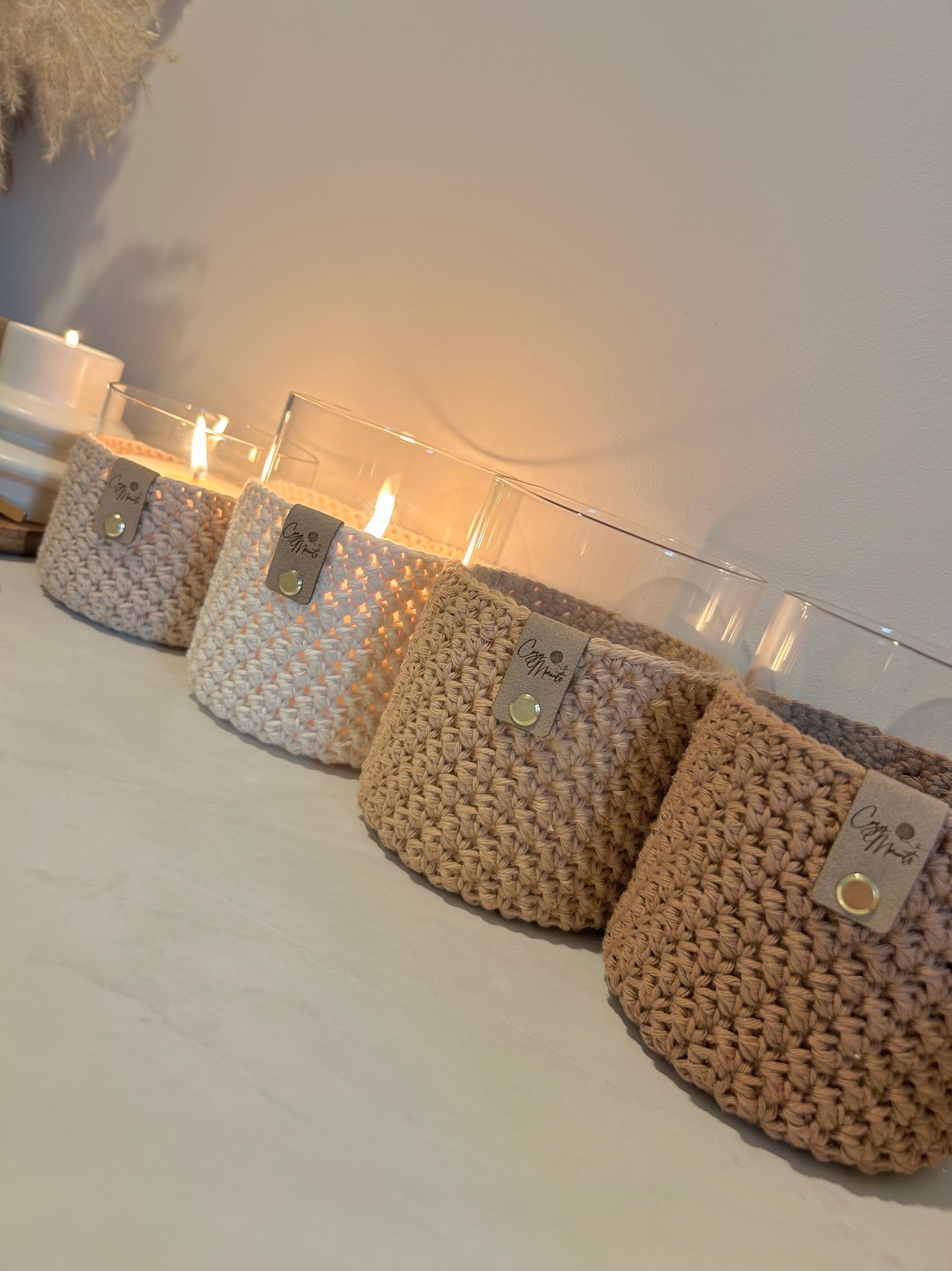 Cozy Crochet Candle Holders