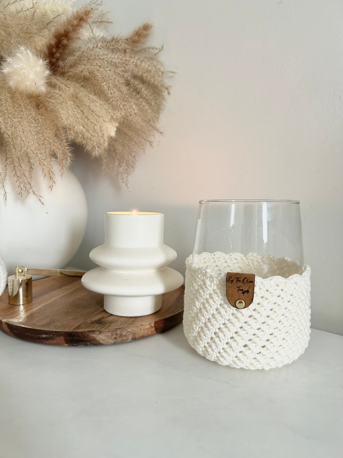 Boho | Farmhouse | Crochet Drinking Glasses | 590ml