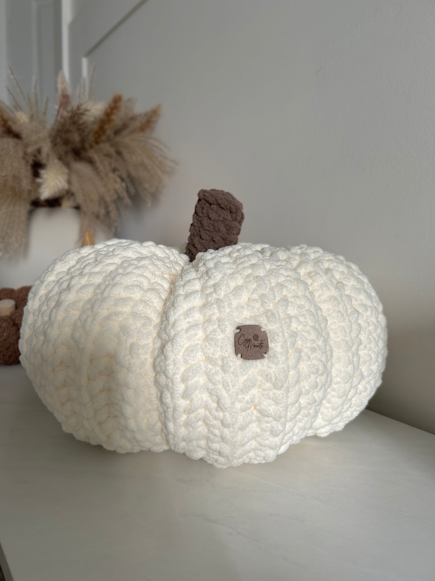 Crochet Super Cozy Pumpkin Decorative Cushion