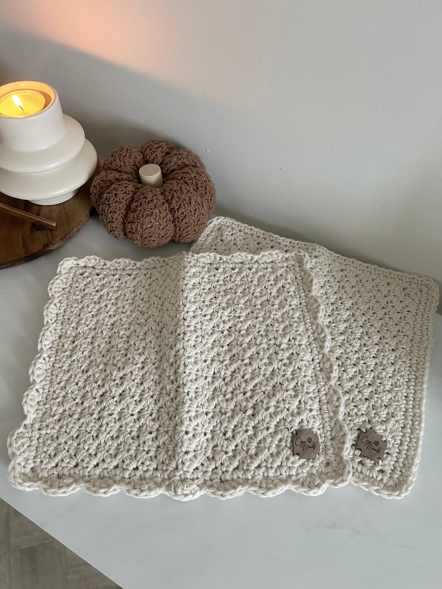 Crochet Cotton Dish Cleaning Wash Cloth| Pack Of 2 | Neutral Home Gift | Kitchen Accessories | Sustainable Cleaning