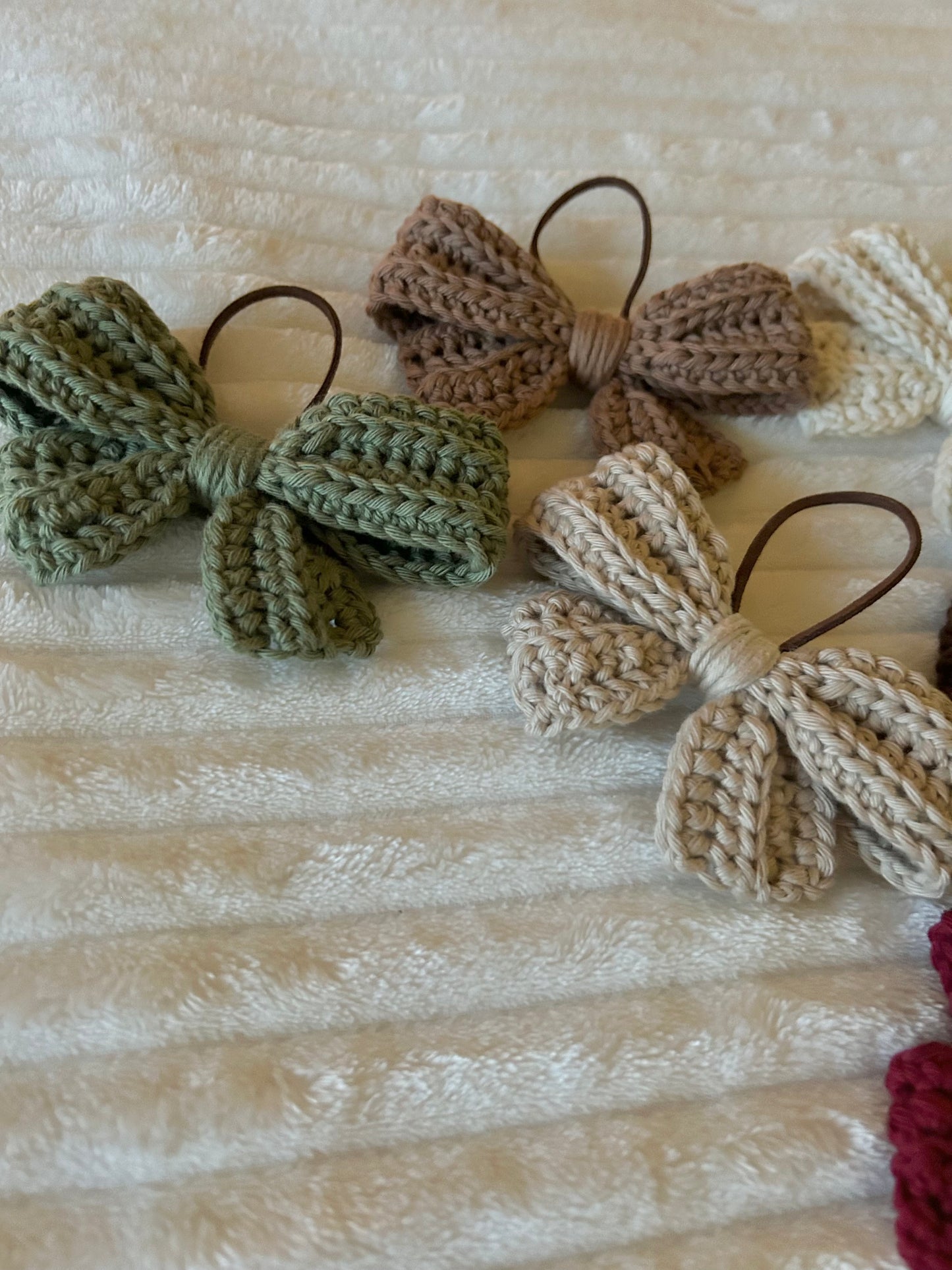 Crochet Cosy Bow Decoration