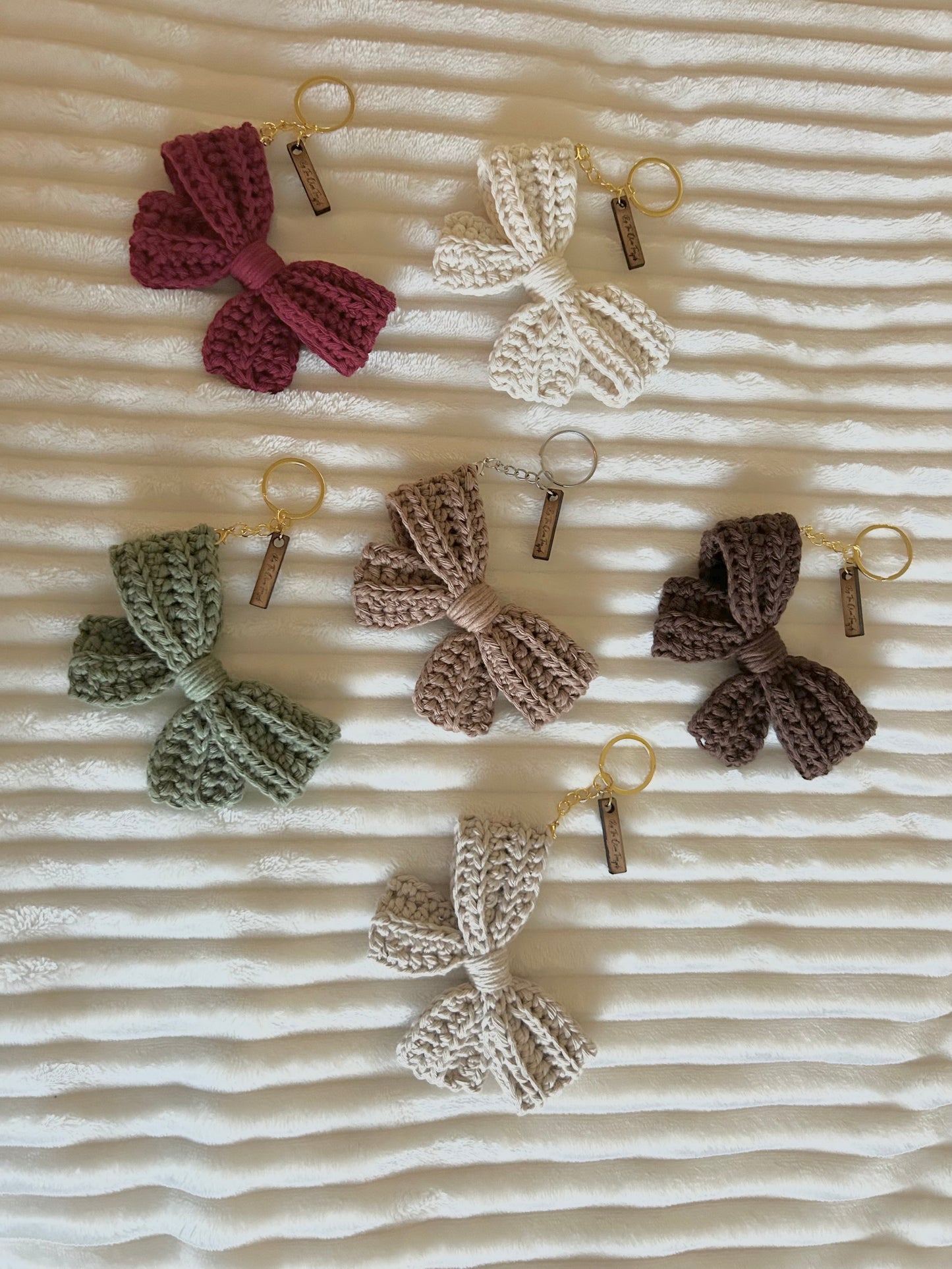 Crochet Bow Keyring