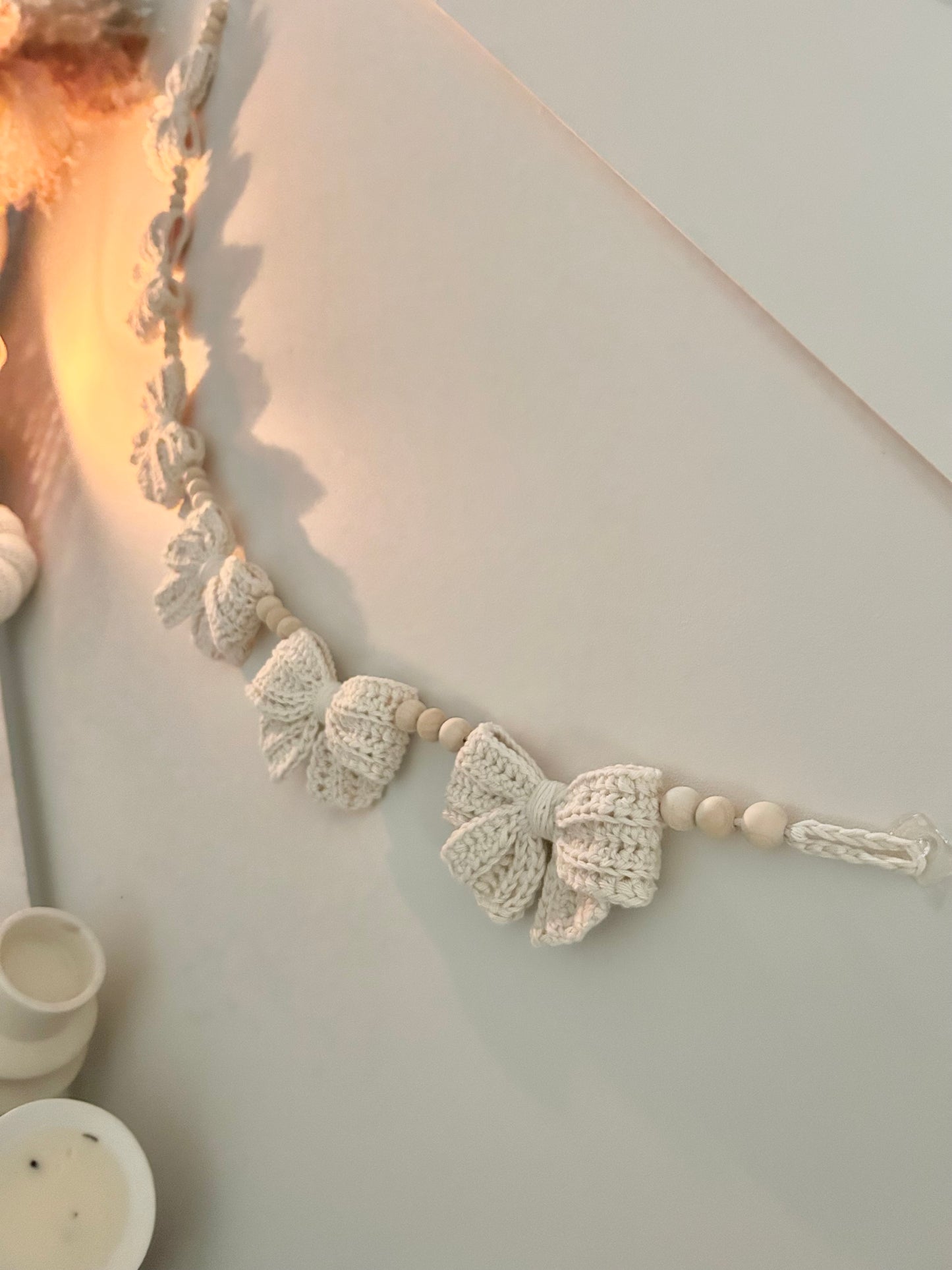 Crochet Bow Garland