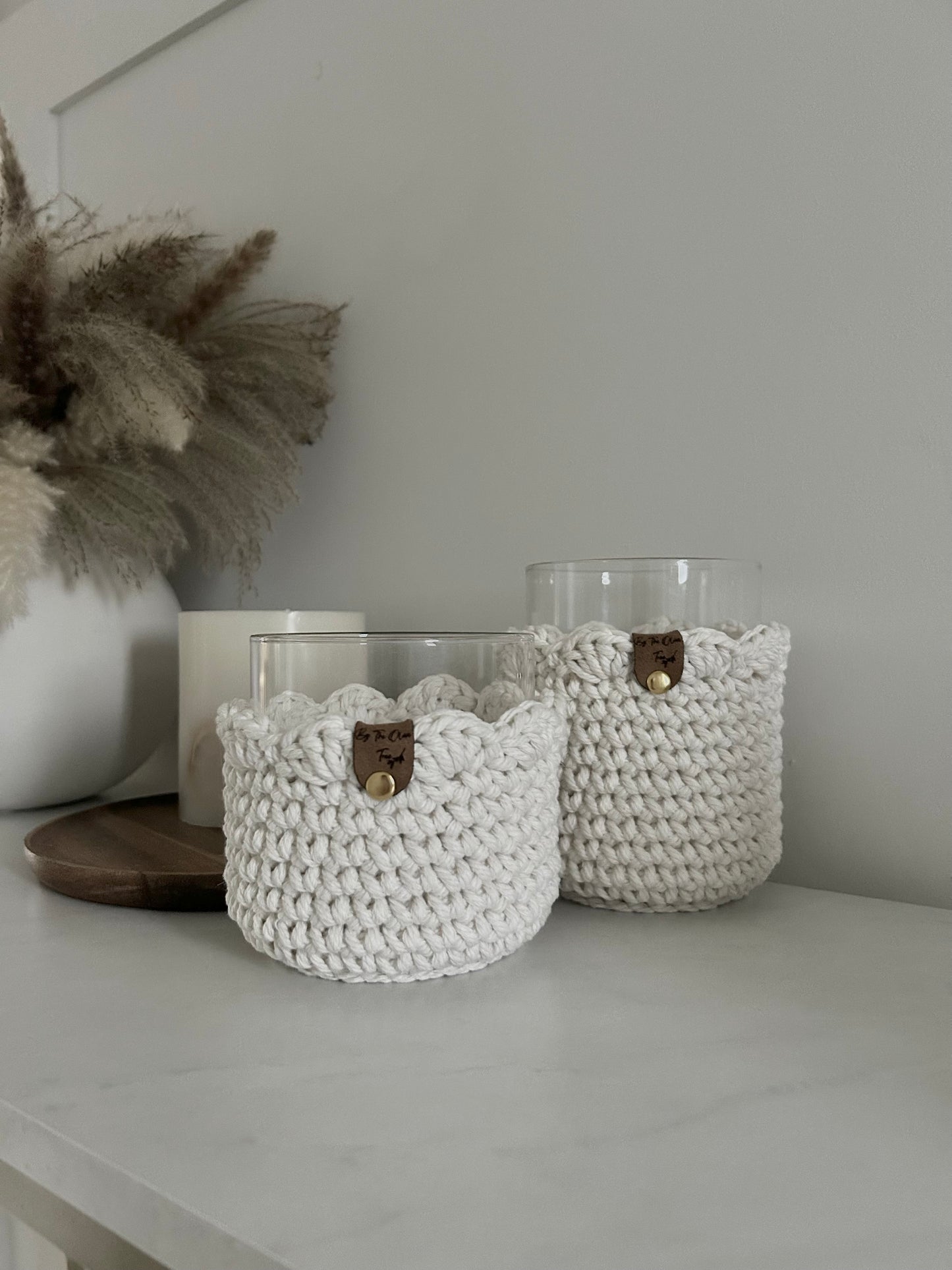 Scalloped Edge Candle Holders