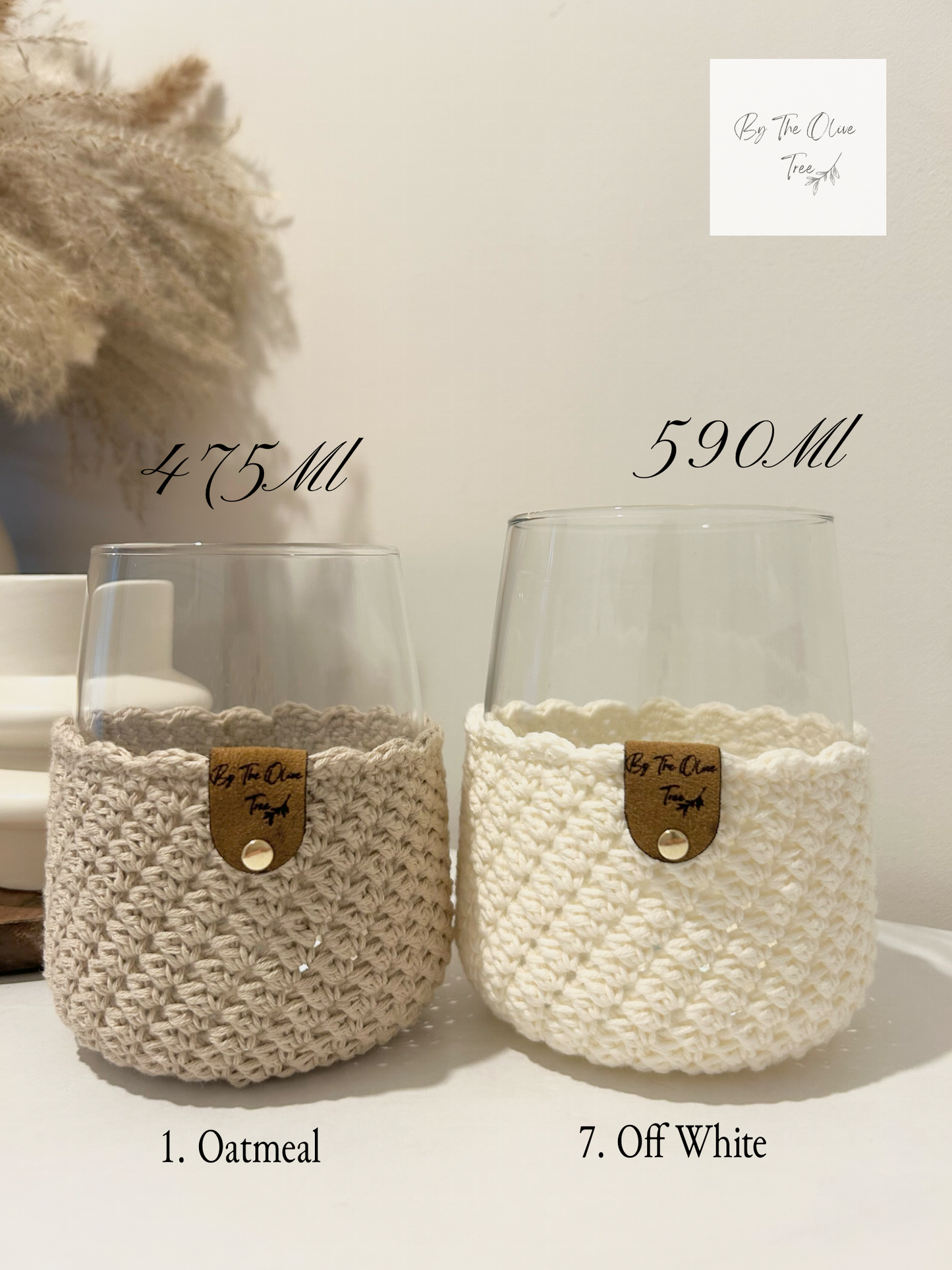 Boho | Farmhouse | Crochet Drinking Glasses | 590ml