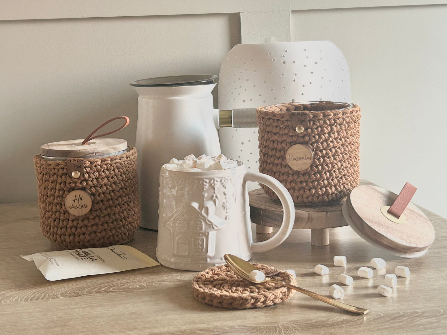 Hot Chocolate & Marshmallow Jar Set