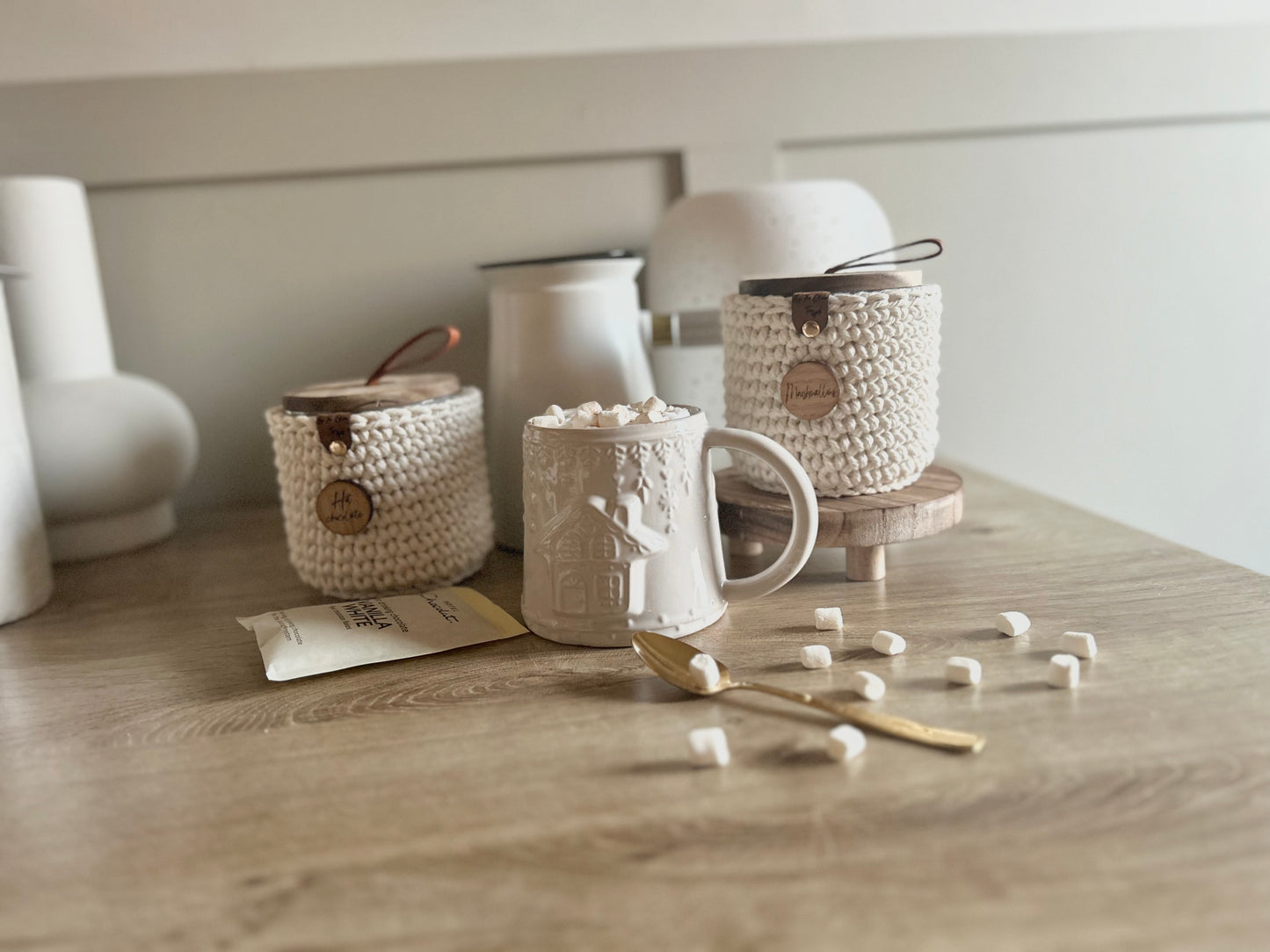 Hot Chocolate & Marshmallow Jar Set