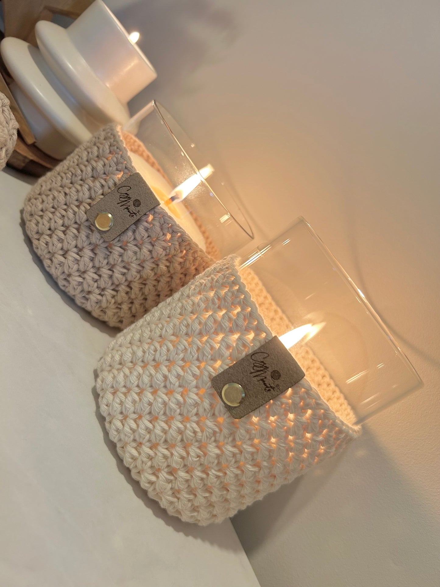 Cozy Crochet Candle Holders