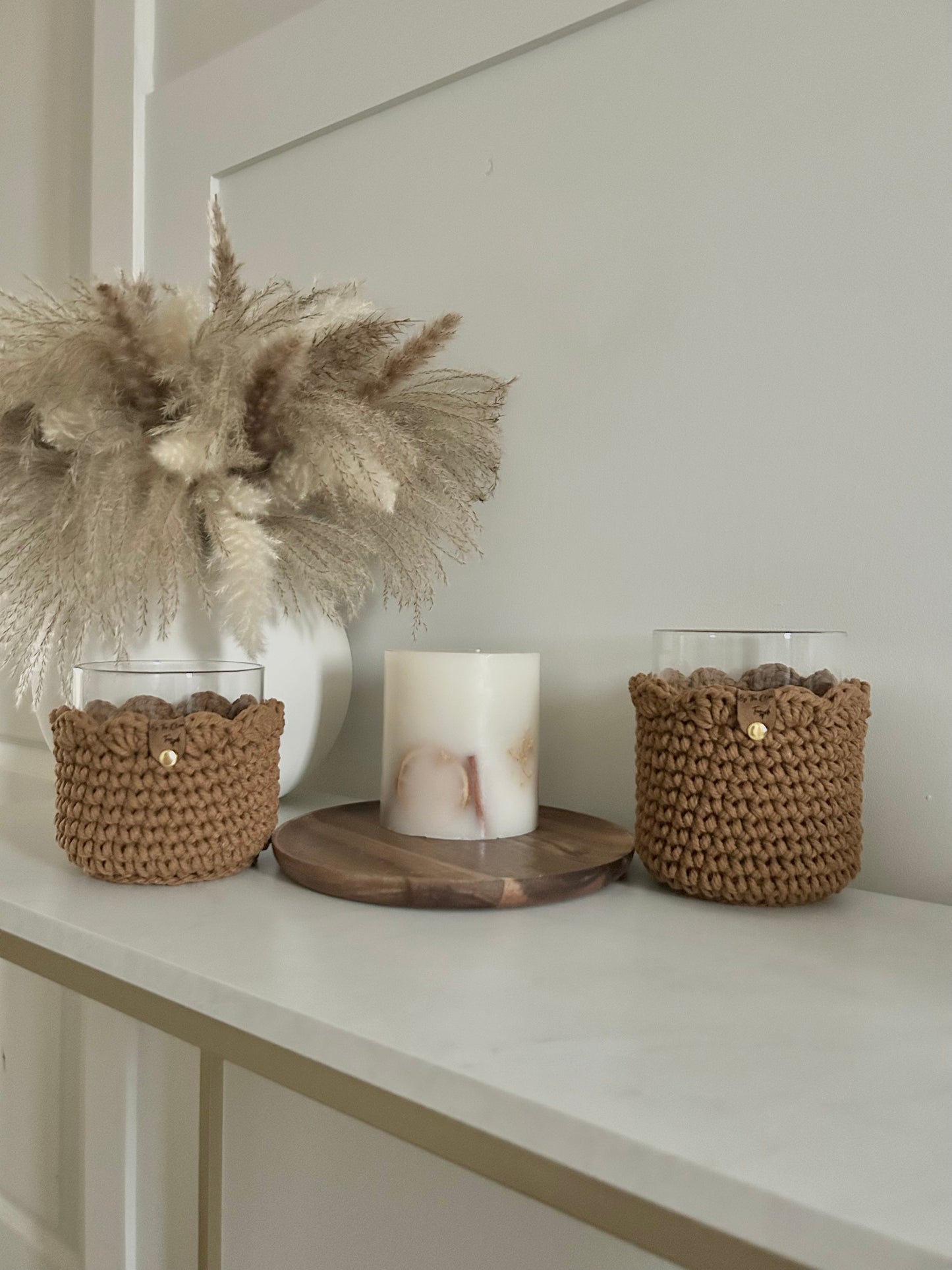 Scalloped Edge Candle Holders