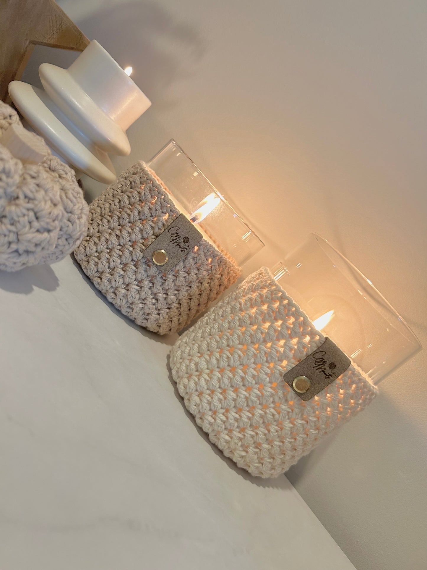 Cozy Crochet Candle Holders