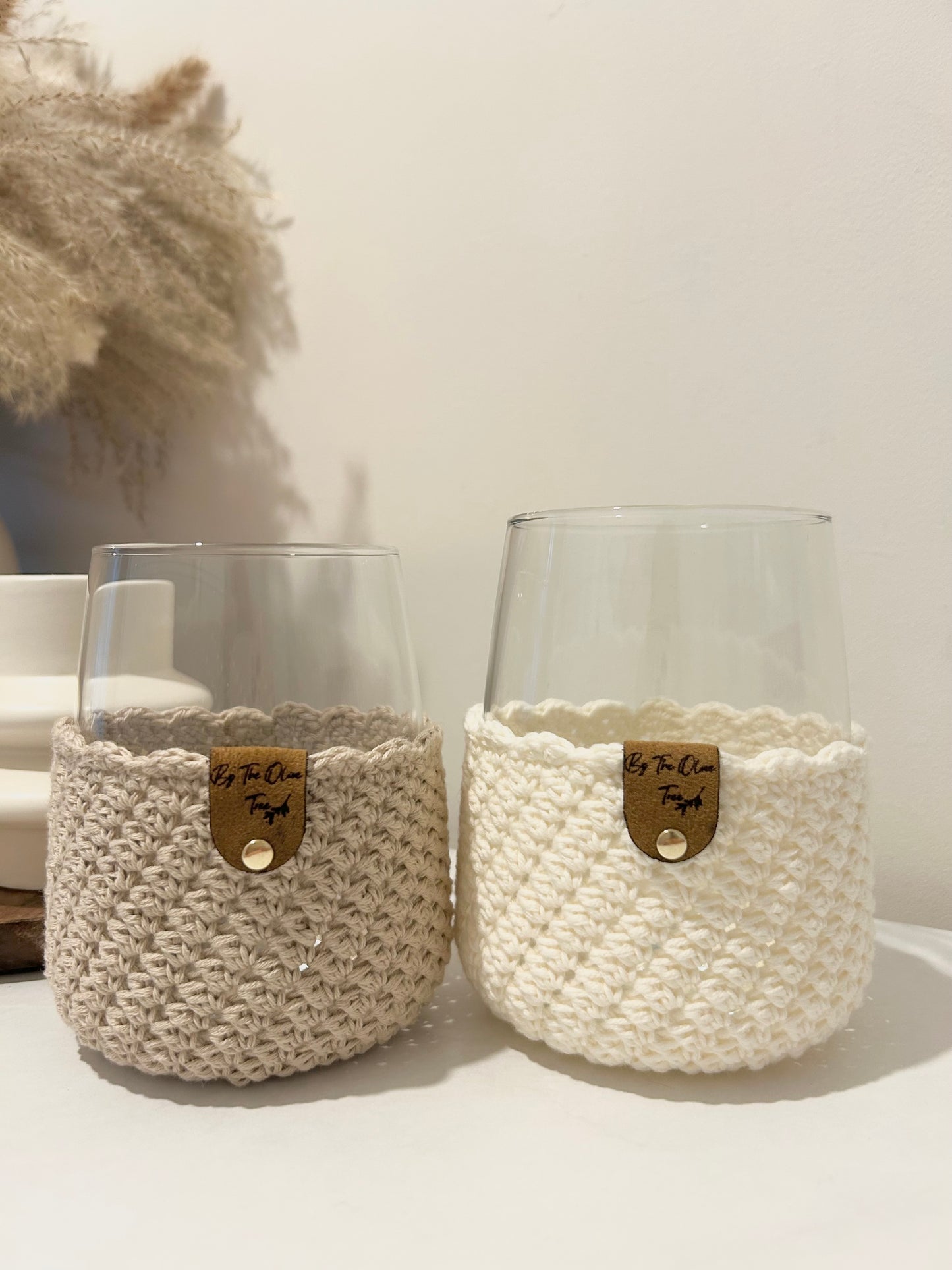 Boho | Farmhouse | Crochet Drinking Glasses | 590ml