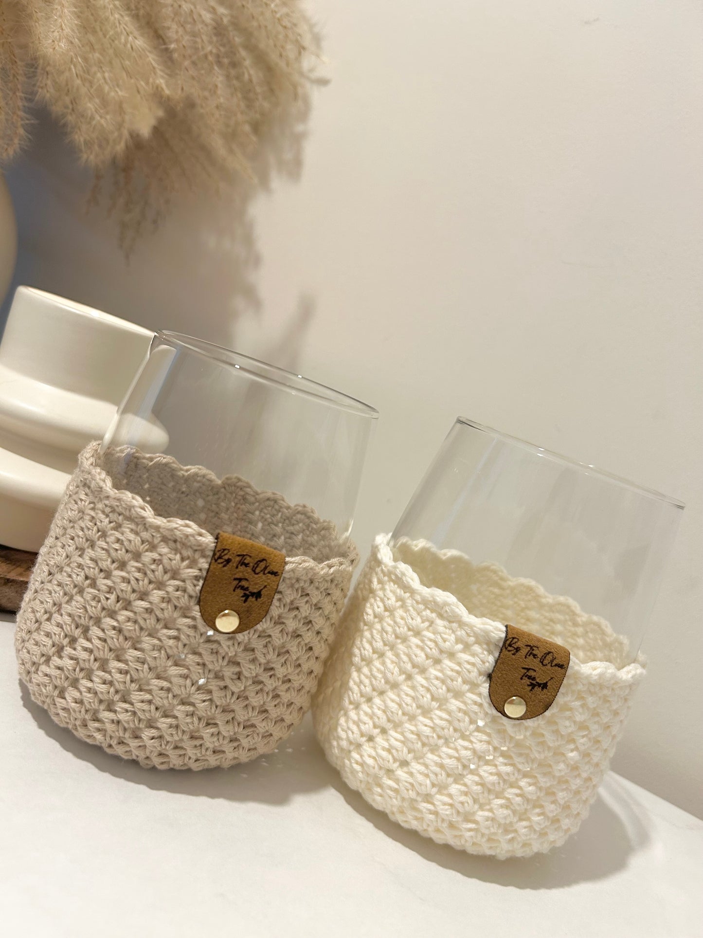 Boho | Farmhouse | Crochet Drinking Glasses | 590ml