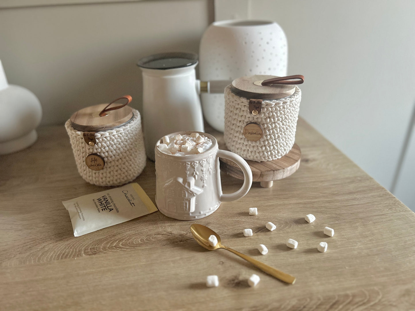 Hot Chocolate & Marshmallow Jar Set